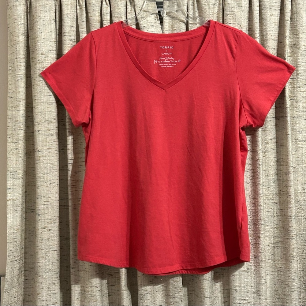 Torrid Classic Fit V-Neck Short Sleeve Tee - 3X